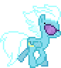 Size: 86x96 | Tagged: safe, fleetfoot (mlp), equine, fictional species, mammal, pegasus, pony, feral, friendship is magic, hasbro, my little pony, female, glasses, low res, mare, solo, solo female, walking