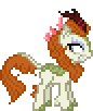 Size: 86x102 | Tagged: artist needed, source needed, safe, autumn blaze (mlp), equine, fictional species, kirin, mammal, pony, feral, friendship is magic, hasbro, my little pony, angry, female, glowing, glowing eyes, idle, low res, mare, solo, solo female, standing