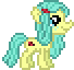 Size: 68x64 | Tagged: safe, ocellus (mlp), arthropod, changedling, changeling, equine, fictional species, mammal, pony, feral, friendship is magic, hasbro, my little pony, animated, desktop ponies, female, gif, low res, pixel animation, pixel art, simple background, solo, solo female, standing, transparent background