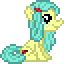 Size: 64x64 | Tagged: safe, ocellus (mlp), equine, mammal, pony, feral, friendship is magic, hasbro, my little pony, 16:9, 1:1, animated, desktop ponies, female, gif, low res, pixel animation, pixel art, simple background, sitting, solo, solo female, transparent background