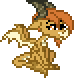 Size: 74x78 | Tagged: safe, ocellus (mlp), dragon, fictional species, western dragon, semi-anthro, friendship is magic, hasbro, my little pony, animated, dragoness, female, pixel animation, pixel art, simple background, sitting, solo, solo female, transparent background