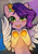 Size: 2480x3508 | Tagged: safe, artist:auroracursed, pipp petals (mlp), equine, fictional species, mammal, pegasus, pony, feral, hasbro, my little pony, my little pony g5, spoiler:my little pony g5, 2022, blushing, colored hooves, feathered wings, feathers, female, flying, gold hooves, hooves, looking at you, mare, open mouth, open smile, smiling, smiling at you, solo, solo female, sparkles, underhoof, windswept hair, wings