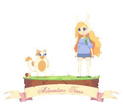Size: 473x399 | Tagged: safe, artist:dav-19, cake the cat (adventure time), fionna the human (adventure time), cat, feline, human, mammal, mollusk, snail, feral, semi-anthro, adventure time, cartoon network, 2014, animated, duo, duo female, female, females only, gif, low res, pixel animation, pixel art, rule 63, simple background, snail (adventure time), transparent background