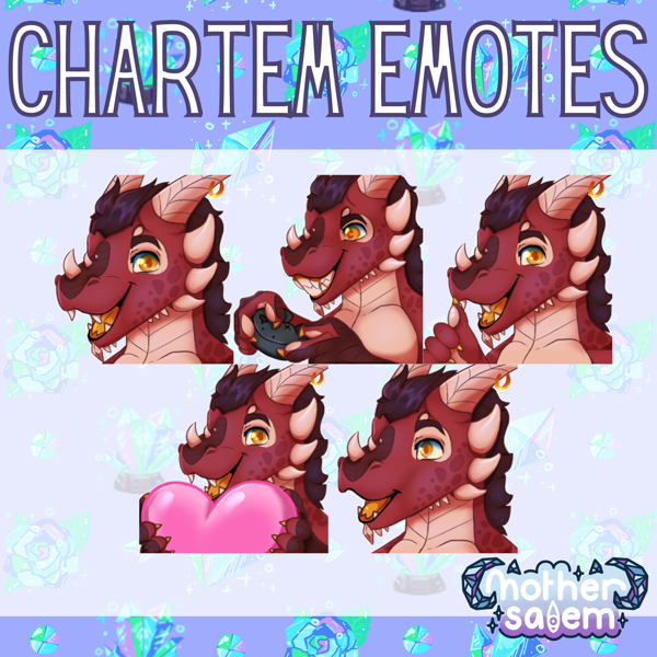 141619 - safe, dragon, fictional species, reptile, anthro, dragon emotes,  dragon streamer, high res, twitch dragon, twitch emotes, twitch streamer -  Furbooru