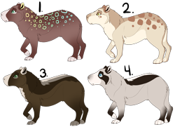Size: 2680x1940 | Tagged: safe, artist:pinky-poodle, capybara, mammal, rodent, feral, adoptable, ambiguous gender, group, simple background, transparent background