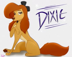 Size: 1280x1006 | Tagged: safe, artist:lulu, dixie (the fox and the hound), canine, dog, mammal, saluki, feral, disney, the fox and the hound, 2d, female, paw pads, paws, solo, solo female