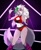 Size: 3150x3836 | Tagged: safe, artist:praquina, roxanne wolf (fnaf), canine, mammal, wolf, anthro, five nights at freddy's, five nights at freddy's: security breach, 2022, belly button, breasts, clothes, ears, female, green hair, hair, high res, long hair, looking at you, multicolored hair, smiling, smiling at you, solo, solo female, tail, thighs, two toned hair, white hair