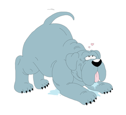 Size: 6056x5488 | Tagged: safe, artist:toonidae, canine, dog, mammal, feral, 2d, ambiguous gender, front view, heart, neapolitan mastiff, simple background, solo, solo ambiguous, three-quarter view, white background
