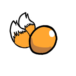 Size: 1024x1024 | Tagged: safe, artist:whiterose1994, miles "tails" prower (sonic), canine, fox, mammal, ambiguous form, sega, sonic the hedgehog (series), 2020, ball, male, multiple tails, rolling, solo, solo male, spin dash, tail