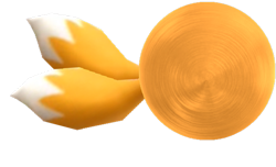 Size: 977x594 | Tagged: safe, artist:transparentjiggly64, miles "tails" prower (sonic), canine, fox, mammal, sega, sonic the hedgehog (series), 2020, 3d, ball, digital art, male, multiple tails, rolling, solo, solo male, tail