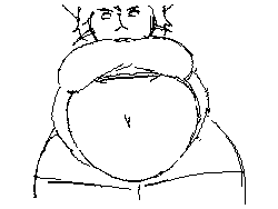 Size: 256x192 | Tagged: suggestive, artist:huwon, catti (deltarune), cat, feline, mammal, anthro, deltarune, flipnote studio, nintendo, 2022, 2d, 2d animation, animated, belly button, belly hold, bottomwear, breasts, clothes, fat, fat fetish, female, frame by frame, front view, gif, hair, hyper, hyper belly, hyper breasts, hyper thighs, line art, loop, low res, midriff, morbidly obese, short shorts, shorts, solo, solo female, topwear