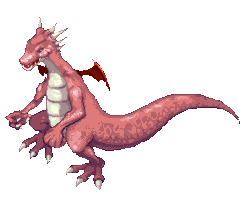 Size: 295x240 | Tagged: artist needed, safe, dragon, fictional species, semi-anthro, ambiguous gender, animated, gif, low res, pixel animation, pixel art, simple background, solo, solo ambiguous, transparent background, walking