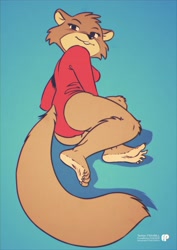 Size: 2480x3508 | Tagged: safe, artist:fox-popvli, mammal, marten, mustelid, sable, anthro, animalympics, barefoot, big breasts, big butt, breasts, butt, claws, clothes, countershade feet, countershading, feet, female, leotard, looking at you, looking back, looking back at you, open mouth, open smile, smiling, smiling at you, soles, solo, solo female, spread toes, tatyana tushenko (animalympics), thick thighs, thighs, toe claws, toes, wide hips