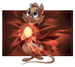 Size: 2600x2307 | Tagged: safe, artist:centchi, mrs. brisby (the secret of nimh), mammal, mouse, rodent, semi-anthro, sullivan bluth studios, the secret of nimh, 2d, amulet, blue eyes, brown body, brown fur, commission, female, field mouse, front view, fur, murine, partially transparent background, solo, solo female, three-quarter view, transparent background