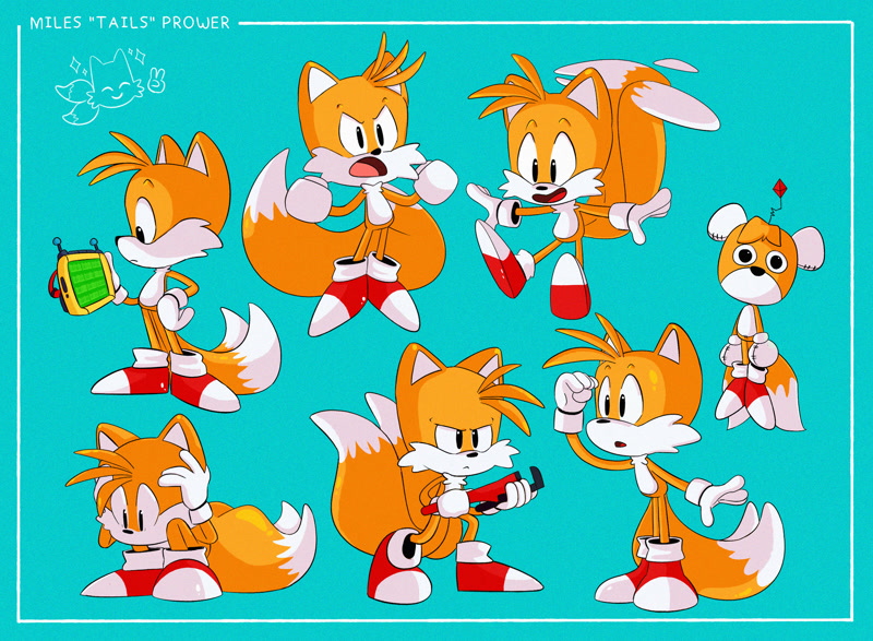 153109 - safe, artist:irestuff, miles tails prower (sonic), tails doll ( sonic), canine, fox, mammal, red fox, anthro, plantigrade anthro, sega,  sonic the hedgehog (series), 2022, doll, duo, duo male, male, males only