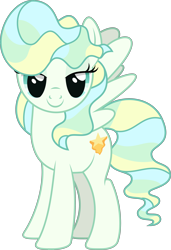 Size: 3066x4493 | Tagged: safe, artist:thatusualguy06, vapor trail (mlp), equine, fictional species, mammal, pegasus, pony, feral, friendship is magic, hasbro, my little pony, .svg available, digital art, female, hair, high res, lidded eyes, mare, multicolored hair, multicolored tail, on model, simple background, smiling, solo, solo female, svg, tail, transparent background, vector