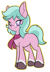 Size: 1668x2388 | Tagged: safe, artist:steelsoul, dahlia (mlp g5), earth pony, equine, fictional species, mammal, pony, feral, hasbro, my little pony, my little pony g5, my little pony: a new generation, spoiler:my little pony g5, 2022, clothes, female, looking at you, mare, my little pony: tell your tale, scarf, simple background, smiling, solo, solo female, transparent background