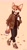 Size: 1653x3057 | Tagged: safe, artist:kaleidocollie, oc, oc only, oc:sparky fen, canine, fennec fox, fox, mammal, anthro, 2022, autumn, clothes, commission, ear fluff, fluff, fur, hair, high res, jacket, jeans, leaf, male, open mouth, orange body, orange fur, pants, simple background, smiling, sneakers, solo, solo male, tail, topwear, walking