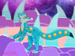 Size: 1280x945 | Tagged: safe, artist:cadenfeather, fictional species, sox (msm), feral, my singing monsters, ambiguous gender, solo, solo ambiguous