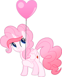 Size: 1022x1274 | Tagged: safe, artist:katnekobase, artist:muhammad yunus, oc, oc only, oc:strawberries, alicorn, equine, fictional species, mammal, pony, feral, friendship is magic, hasbro, my little pony, 2022, balloon, base used, female, hair, mane, mare, medibang paint, simple background, smiling, solo, solo female, tail, transparent background