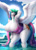 Size: 1920x2631 | Tagged: suggestive, artist:longinius, artist:vest, edit, princess celestia (mlp), alicorn, equine, fictional species, mammal, pony, anthro, friendship is magic, hasbro, my little pony, 2022, areola, areola slip, big breasts, bikini, breasts, clothes, feathers, female, hair, horns, huge breasts, long hair, nipple outline, one-piece swimsuit, solo, solo female, swimsuit, tail, thick thighs, thighs, traditional art, wide hips, wings