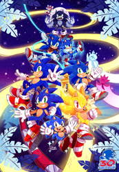 154815 - safe, artist:thekingblader995, edit, official art, classic sonic,  scourge the hedgehog (sonic), sonic the hedgehog (sonic), hedgehog, mammal,  anthro, archie sonic the hedgehog, sega, sonic boom (series), sonic mania, sonic  mania