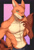 Size: 1280x1903 | Tagged: safe, artist:kironzen, nick wilde (zootopia), canine, fox, mammal, red fox, anthro, disney, zootopia, 2022, abs, bedroom eyes, belly button, biceps, black nose, bottomwear, clothes, digital art, ears, fur, looking at you, male, muscles, one eye closed, pants, partial nudity, pecs, pose, simple background, solo, solo male, tail, topless