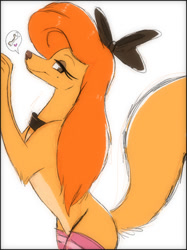 Size: 519x695 | Tagged: safe, artist:prettypinkpony, dixie (the fox and the hound), canine, dog, mammal, saluki, feral, disney, the fox and the hound, 2d, bone, female, looking at you, side view, simple background, smiling, smiling at you, solo, solo female, white background