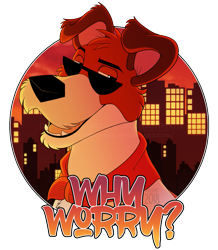 Size: 1139x1307 | Tagged: safe, artist:detectiverj, dodger (oliver & company), canine, dog, jack russell terrier, mammal, terrier, feral, disney, oliver & company, 2018, 2d, dialogue, glasses, male, simple background, solo, solo male, sunglasses, talking, talking to viewer, transparent background