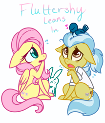 Size: 660x768 | Tagged: safe, artist:esmeia, doctor fauna (mlp), fluttershy (mlp), bird, earth pony, equine, fictional species, lagomorph, mammal, pegasus, pony, rabbit, friendship is magic, hasbro, my little pony, 2017, duo, duo female, female, females only, mare, simple background, white background