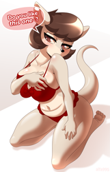 Size: 823x1280 | Tagged: suggestive, artist:alfa995, oc, oc only, oc:jill (alfa995), kangaroo, mammal, marsupial, anthro, 2022, bikini, breasts, brown hair, clothes, ears, female, hair, heart, heart eyes, huge breasts, looking at you, macropod, mature, mature female, solo, solo female, swimsuit, tail, thick thighs, thighs, wingding eyes