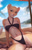 Size: 800x1244 | Tagged: safe, artist:personalami, oc, oc:lia-lioness, big cat, feline, lion, mammal, anthro, 2022, beach, belly button, blurred background, breasts, butt, clothes, digital art, female, ocean, outdoors, solo, solo female, swimsuit, tail, underass, water, wide hips