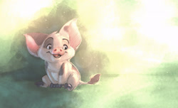 Size: 3300x2000 | Tagged: safe, artist:carrot, pua (moana), mammal, pig, suid, feral, disney, moana (film), 2d, male, open mouth, open smile, smiling, solo, solo male, ungulate