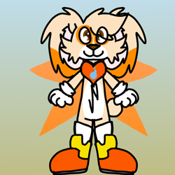 Size: 1280x1280 | Tagged: safe, artist:bluedeerfox14, cream the rabbit (sonic), lagomorph, mammal, rabbit, anthro, sega, sonic the hedgehog (series), bandanna, clothes, gloves, male, rule 63, shoes, solo, solo male, young