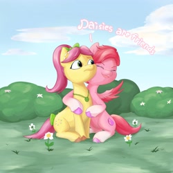 Size: 4096x4096 | Tagged: safe, artist:felldeal, posey (mlp g5), windy (mlp g5), earth pony, equine, fictional species, mammal, pegasus, pony, feral, hasbro, my little pony, my little pony g5, spoiler:my little pony g5, 2022, absurd resolution, duo, duo female, feathered wings, feathers, female, females only, mare, tail, wings