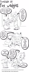 Size: 1029x2557 | Tagged: safe, artist:forestdalecomic, canine, fox, lizard, mammal, reptile, anthro, atomic wedgie, brother, brother and sister, bully, bullying, comic strip, female, group, male, school, siblings, sister, trio, wedgie
