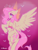 Size: 2501x3289 | Tagged: safe, artist:yumkandie, fluttershy (mlp), equine, fictional species, mammal, pegasus, pony, feral, friendship is magic, hasbro, my little pony, 2022, chest fluff, ear fluff, feathered wings, feathers, female, fluff, freckles, high res, hooves, lesbian pride flag, piercing, pride, pride flag, solo, solo female, unshorn fetlocks, wingding eyes, wings
