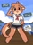 Size: 1510x2048 | Tagged: safe, artist:jayrnski, oc, oc only, oc:ottie (jayrnski), mammal, mustelid, otter, anthro, digitigrade anthro, 2022, ambiguous gender, blushing, bottomwear, clothes, cloud, dialogue, dock, offscreen character, open mouth, open smile, sailor outfit, salute, shorts, sky, smiling, tail, tail pouch, talking, text, water, whiskers
