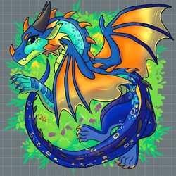 Size: 2500x2500 | Tagged: safe, artist:meroaw, dragon, fictional species, western dragon, feral, wings of fire (book series), ambiguous gender, fantasy, glory (wings of fire), solo