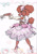 Size: 890x1280 | Tagged: safe, artist:glitterawrxd, hello kitty (sanrio), canine, dog, mammal, poodle, anthro, plantigrade anthro, hello kitty (series), sanrio, angry, bow, breasts, clothes, dress, evening gloves, female, frills, gloves, gun, handgun, heels, long gloves, meme, open mouth, revolver, simple background, small breasts, solo, solo female, tail, tail bow, top hat, trollface, weapon, wide stance