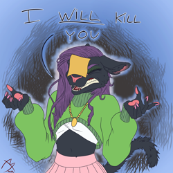 Size: 3000x3000 | Tagged: safe, artist:destrustor, oc, oc only, cat, feline, mammal, anthro, cheek fluff, cheese, clothes, crossdressing, dialogue, femboy, fluff, fur, male, paw pads, paws, simple background, solo, solo male, talking