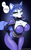 Size: 1533x2445 | Tagged: safe, artist:lollipopcon, krystal (star fox), canine, fox, mammal, anthro, nintendo, star fox, 2022, accessories, belly button, bent over, black nose, clothes, digital art, ears, eyelashes, female, fur, hair, jewelry, looking at you, pose, simple background, solo, solo female, suit, tail, thick thighs, thighs, vixen, wide hips