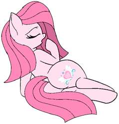 Size: 501x525 | Tagged: safe, artist:muhammad yunus, artist:noi kincade, oc, oc only, oc:annisa trihapsari, earth pony, equine, fictional species, mammal, pony, feral, friendship is magic, hasbro, my little pony, annibutt, butt, cute, dock, eyes closed, female, hair, long hair, mane, mare, open mouth, pink body, pink eyes, pink hair, rear view, simple background, solo, solo female, tail, transparent background, yawning