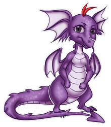 Size: 2297x2611 | Tagged: safe, artist:nxnchxlxnt, dragon, fictional species, western dragon, anthro, digitigrade anthro, neopets, ambiguous gender, draik, looking at you, purple body, simple background, solo, solo ambiguous, spread wings, tail, transparent background, wings