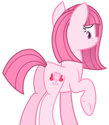 Size: 1804x2083 | Tagged: safe, artist:muhammad yunus, oc, oc only, oc:annisa trihapsari, earth pony, equine, fictional species, mammal, pony, feral, friendship is magic, hasbro, my little pony, annibutt, base used, butt, female, hair, looking at you, looking back, looking back at you, mane, mare, simple background, solo, solo female, tail, transparent background, vector, worried