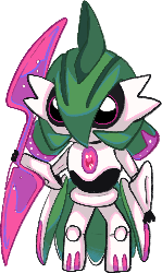 Size: 149x250 | Tagged: safe, artist:miravariable, fictional species, iron valiant, robot, humanoid, nintendo, pokémon, spoiler:pokémon gen 9, spoiler:pokémon scarlet and violet, 2023, black sclera, chibi, colored sclera, future pokémon, genderless, low res, paradox pokémon, simple background, solo, solo genderless, transparent background, weapon
