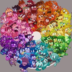 Size: 2000x2000 | Tagged: safe, artist:jayivee, amethyst (steven universe), anais watterson (tawog), applejack (mlp), bingo heeler (bluey), bloo (foster's home), blue (blue's clues), bluey heeler (bluey), bubbles (the ppgs), buttercup (the ppgs), chowder (chowder), cosmo (the fairly oddparents), courage (courage), cuddles (htf), darwin watterson (tawog), dipper pines (gravity falls), donatello (tmnt), elmo (sesame street), fern (adventure time), finn the human (adventure time), flame princess (adventure time), flippy (htf), flower (bfdi), fluttershy (mlp), four (bfdi), garfield (garfield), gir (invader zim), gumball watterson (tawog), isabela madrigal (encanto), isabelle (animal crossing), jake the dog (adventure time), jenny wakeman (my life as a teenage robot), kenny mccormick (south park), keroppi (sanrio), kirby (kirby), kuromi (sanrio), lapis lazuli (steven universe), luigi (mario), lumpy space princess (adventure time), mabel pines (gravity falls), mario (mario), miku hatsune (vocaloid), moe (animal crossing), mordecai (regular show), my melody (sanrio), pac-man (character), peridot (steven universe), perry the platypus (phineas and ferb), pinkie pie (mlp), plankton (spongebob), princess bubblegum (adventure time), princess peach (mario), rainbow dash (mlp), rarity (mlp), rusty (bluey), scootaloo (mlp), sonic the hedgehog (sonic), spider-man (marvel), spinel (steven universe), spongebob (spongebob), squidward tentacles (spongebob), tangy (animal crossing), twilight sparkle (mlp), usagi tsukino (sailor moon), wanda (the fairly oddparents), wander (wander over yonder), william afton (fnaf), x (bfdi), yoshi (mario), alicorn, alien, ambiguous species, amphibian, android, animal humanoid, animate food, animate object, animate plant, arthropod, australian cattle dog, bear, bird, blue jay, canine, cat, chipmunk, cookie (cookie run), corvid, crocodilian, crustacean, demon, dinosaur, dog, dryad, earth pony, eeveelution, elemental creature, equine, fairy, feline, fictional species, fire elemental, fish, flora fauna, food creature, frog, gem (steven universe), goldfish, goo creature, gum person, hedgehog, horse, human, hybrid, jay, jellyfish, jigglypuff, lagomorph, leporid, lumpy space person, mammal, minions (despicable me), mollusk, monotreme, monster, mudkip, number (bfdi), object head, octopus, peashooter, pegasus, pig, pikachu, pikmin (species), plankton (species), platypus, pony, rabbit, reptile, robot, rodent, sciurid, shih tzu, sir unit (invader zim), skeleton (undead), slugma, smurf, songbird, sponge (species), squirrel, starfish, suid, sylveon, tabby cat, totodile, troll (homestuck), turtle, undead, unicorn, ambiguous form, anthro, feral, humanoid, semi-anthro, battle for dream island, inanimate insanity, adult swim, adventure time, animal crossing, blue's clues, bluey (series), cartoon network, chowder (series), clone high, cookie run, courage the cowardly dog, despicable me, disney, dr. seuss, encanto, five nights at freddy's, foster's home for imaginary friends, friendship is magic, garfield (comic), gravity falls, happy tree friends, hasbro, homestuck, illumination entertainment, invader zim, kirby (series), lego, mario (series), mcdonald's, my life as a teenage robot, my little pony, namco, nickelodeon, nintendo, pac-man, pbs, phineas and ferb, pikmin, plants vs zombies, pokémon, popcap games, regular show, sailor moon, sanrio, sega, sesame street, sonic the hedgehog (series), south park, spongebob squarepants (series), steven universe, teenage mutant ninja turtles, the amazing world of gumball, the fairly oddparents, the lego movie, the lorax, the powerpuff girls, the simpsons, the smurfs, vocaloid, wander over yonder, youtube, spoiler, spoiler:steven universe, spoiler:steven universe: the movie, 2 (bfdi), 2023, adult, alcohol, algebralian, alvin and the chipmunks, alvin seville (alvin and the chipmunks), ambiguous gender, amethyst, angry, animal costume, animate inanimate, annoyed, annoying orange, artificial human, asterozoan, bart simpson (the simpsons), beak, big eyes, black glasses, black text, blonde hair, blue, blue body, blue eyes, blue fur, blue hair, blue markings, blue nose, blue skin, bob the tomato (veggietales), bone, book, bow, bow tie, brother, brother and sister, brothers, brown hat, bust, bust portrait, butters stotch (south park), candy, cartoon, cartoonish, cartoony, cephalopod, character request, child, clothes, cnidarian, coleoid, color wheel challenge, colored, cookie, copepod, costume, creepy, creepy smile, crimson chin (the fairly oddparents), critter, crossover, crown, cute, cute eyes, cyprinid, cypriniform, dancing banana, dessert, digital art, digital painting (artwork), dog costume, domestic pig, drink, ears, echinoderm, edd (eddsworld), eddsworld, eric cartman (south park), eulipotyphlan, eyes, eyes closed, eyewear, female, feralized, fingers, fire, fire creature, flame person, fliqpy (htf), flower, flower creature, flower crown, food, forehead gem, front view, fruit, full-length portrait, fungi fauna, fungus, fur, furrified, gem, generation 1 pokemon, generation 2 pokemon, generation 3 pokemon, generation 6 pokemon, gesture, gingerbread cookie, glasses, gloves, goggles, goo, gordi (unicorn wars), gray background, green, green eyes, green hat, green yoshi, grimace (mcdonald's), grimace shake, grin, ground squirrel, group, hair, half-length portrait, hand, hands, happy, hat, headwear, herding dog, high res, horn, horned humanoid, humor, husband, husband and wife, imaginary friend, jewel (land of the lustrous), jewelry, jimmy valmer (south park), john fitzgerald kennedy (clone high), kel (omori), kyle broflovski (south park), lapis lazuli, large group, lava, lava creature, lego minifigure, light skin, lips, living candy, living fruit, living gum, living text, living toy, looking at another, looking at someone, looking left, looking right, looking up, lumpy space denizen, m&m's, machine, male, mane, marine, married couple, matt (eddsworld), mature, mature female, mature male, maxillopod, medusozoan, meme, mephone4 (inanimate insanity), microphone, middle finger, mineral fauna, mobian hedgehog, mouth, mr. trance (mr. trance), mushroom, new world jay, nonbinary, nose, octopodiform, omori, open mouth, orange, orange (annoying orange), orange beak, oscine, pac-person, passerine, past spinel (steven universe), pastoral dog, pavitr prabhakar (spider-man), peashooter (pvz), peridot, phone, pim pimling (smiling friends), pink, pink body, pink dress, pink eyes, pink fur, pink hair, pink lips, pink nose, plant, pokemon (species), portrait, pose, princess, pseudo hair, pump kid (spooky month), purple, purple eyes, purple guy (fnaf), purple hair, purple mane, purple tail, pvz, red, red (m&m's), red eyes, red shoes, regalia, ribbon, royalty, ruby, ruby (steven universe), scales, shrunken pupils, sibling, siblings, side view, signature, simple background, sister, sisters, skeleton, skin, skull, slimecicle (slimecicle), smiling friends, species swap, spooky month, stan marsh (south park), standing, star, star nomad, starter pokémon, steven universe: the movie, stylized, suina, sunglasses, sus (pig), tail, teenager, text, the lorax (2012), the lorax (the lorax), the once-ler (the lorax), three-quarter portrait, three-quarter view, tolkien black (south park), tomato, tongue, tongue out, tord (eddsworld), toy, toy dog, translucent text, triplets, twins, unicorn wars, veggietales, visor, vodka, vriska serket (homestuck), vulgar, waddles the pig (gravity falls), waddling head, wall of tags, watermark, webcomic, white body, white coat, white gloves, white snout, wife, winged unicorn, wings, yellow, yellow body, yellow diamond (steven universe), yellow eyes, yellow hair, yellow lips, yellow pikmin, yellow skin, yellow text, yoshi, young