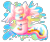 Size: 3000x2500 | Tagged: safe, artist:typh, oc, oc:potion (kittydogcrystal), feral, 2018, ambiguous gender, armless, digital art, gift art, legless, open mouth, open smile, simple background, smiling, solo, solo ambiguous, tongue, tongue out, transparent background