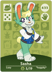 Size: 1280x1780 | Tagged: safe, artist:popfizzles, sasha (animal crossing), lagomorph, mammal, rabbit, anthro, animal crossing, animal crossing: new horizons, nintendo, 2d, blue jacket, bottomless, bunny ears, bunny tail, card, fur, letterman jacket, looking at you, male, nudity, partial nudity, signature, smiling, smiling at you, solo, solo male, teal fur, text