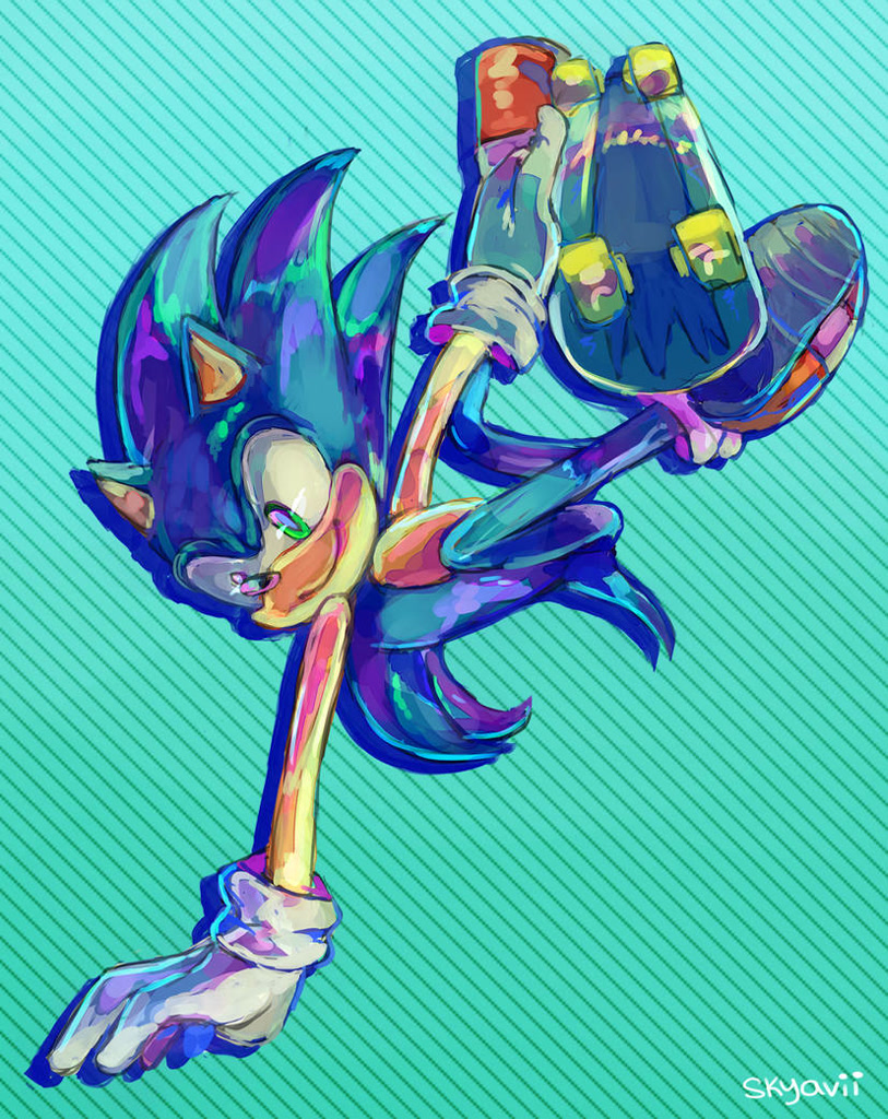 #288210 - safe, artist:skyavii-sonic, sonic the hedgehog (sonic ...